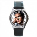 Elvis Presley - Silver Tone Round Metal Watch