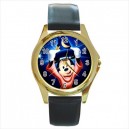 Disney Mickey Mouse - Gold Tone Metal Watch