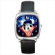 Disney Mickey Mouse - Silver Tone Square Metal Watch