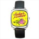 Disney Roobarb And Custard - Silver Tone Square Metal Watch