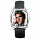 Elvis And Presley - Silver Tone Square Metal Watch