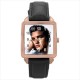 Elvis Presley - Square Unisex Rose Gold Tone Watch