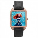 Disney Brave Merida - Square Unisex Rose Gold Tone Watch