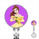 Disney Beauty And The Beast Belle - Stainless Steel Nurses Fob Watch