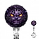 Alice Madness Returns Cheshire Cat - Stainless Steel Nurses Fob Watch