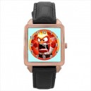 Disney Inside Out Anger - Square Unisex Rose Gold Tone Watch