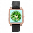 Disney Inside Out Disgust - Square Unisex Rose Gold Tone Watch