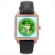 Disney Inside Out Disgust - Square Unisex Rose Gold Tone Watch