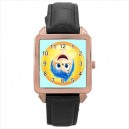 Disney Inside Out Joy - Square Unisex Rose Gold Tone Watch