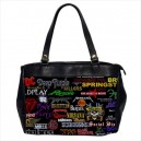 Rock Bands Collage -  Oversize Office Handbag