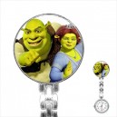 Shrek And Princess Fiona - Stainless Steel Nurses Fob Watch
