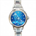 Disney Cinderella Slipper - Round Italian Charm Watch