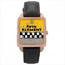 The Fifth Element - Square Unisex Rose Gold Tone Watch
