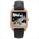 Space 1999 - Square Unisex Rose Gold Tone Watch