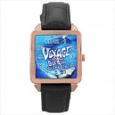Voyage To The Bottom Of The Sea - Square Unisex Rose Gold Tone Watch