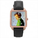 Rik Mayall Drop Dead Fred - Square Unisex Rose Gold Tone Watch