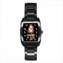 Sissy Spacek Carrie - Mens Black Stainless Steel Barrel Style Watch