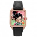 Wreck It Ralph Vanellope Von Schweetz - Square Unisex Rose Gold Tone Watch