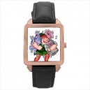 Disney Hunchback Of Notre Dame - Square Unisex Rose Gold Tone Watch