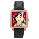 Disney Mulan - Square Unisex Rose Gold Tone Watch