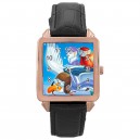 Disney The Rescuers - Square Unisex Rose Gold Tone Watch