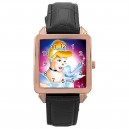 Disney Cinderella - Square Unisex Rose Gold Tone Watch