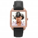 Tim Mcgraw - Square Unisex Rose Gold Tone Watch