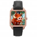 The Lion King - Square Unisex Rose Gold Tone Watch