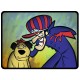 Dastardly And Mutley - Large Throw Fleece Blanket 