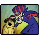 Dastardly And Mutley - Medium Throw Fleece Blanket