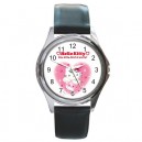Hello Kitty - Silver Tone Round Metal Watch