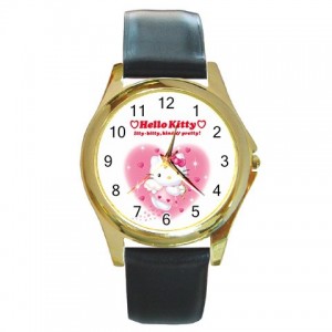 hello kitty gold medal flocked