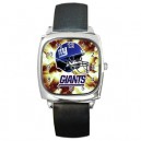 NFL New York Giants - Silver Tone Square Metal Watch