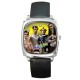 The Young Ones - Silver Tone Square Metal Watch