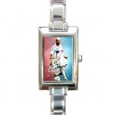 Zinedine Zidane - Rectangular Italian Charm Watch