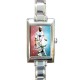 Zinedine Zidane - Rectangular Italian Charm Watch