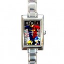 Lionel Messi - Rectangular Italian Charm Watch