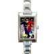 Lionel Messi - Rectangular Italian Charm Watch