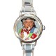 Roy Chubby Brown - Round Italian Charm Watch