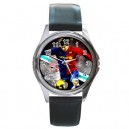 Lionel Messi - Silver Tone Round Metal Watch