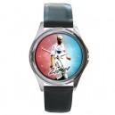 Zinedine Zidane - Silver Tone Round Metal Watch