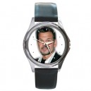 Patrick Swayze - Silver Tone Round Metal Watch