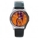 Justin Bieber - Silver Tone Round Metal Watch
