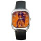Justin Bieber - Silver Tone Square Metal Watch