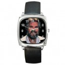 Kenny Rogers - Silver Tone Square Metal Watch
