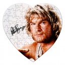 Patrick Swayze Signature - 75 Piece Heart Shaped Jigsaw Puzzle