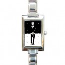 Ska Mod Two Tone - Rectangular Italian Charm Watch