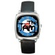 The Jam - Silver Tone Square Metal Watch