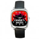 Charlies Angels  - Silver Tone Square Metal Watch