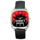 Charlies Angels  - Silver Tone Square Metal Watch